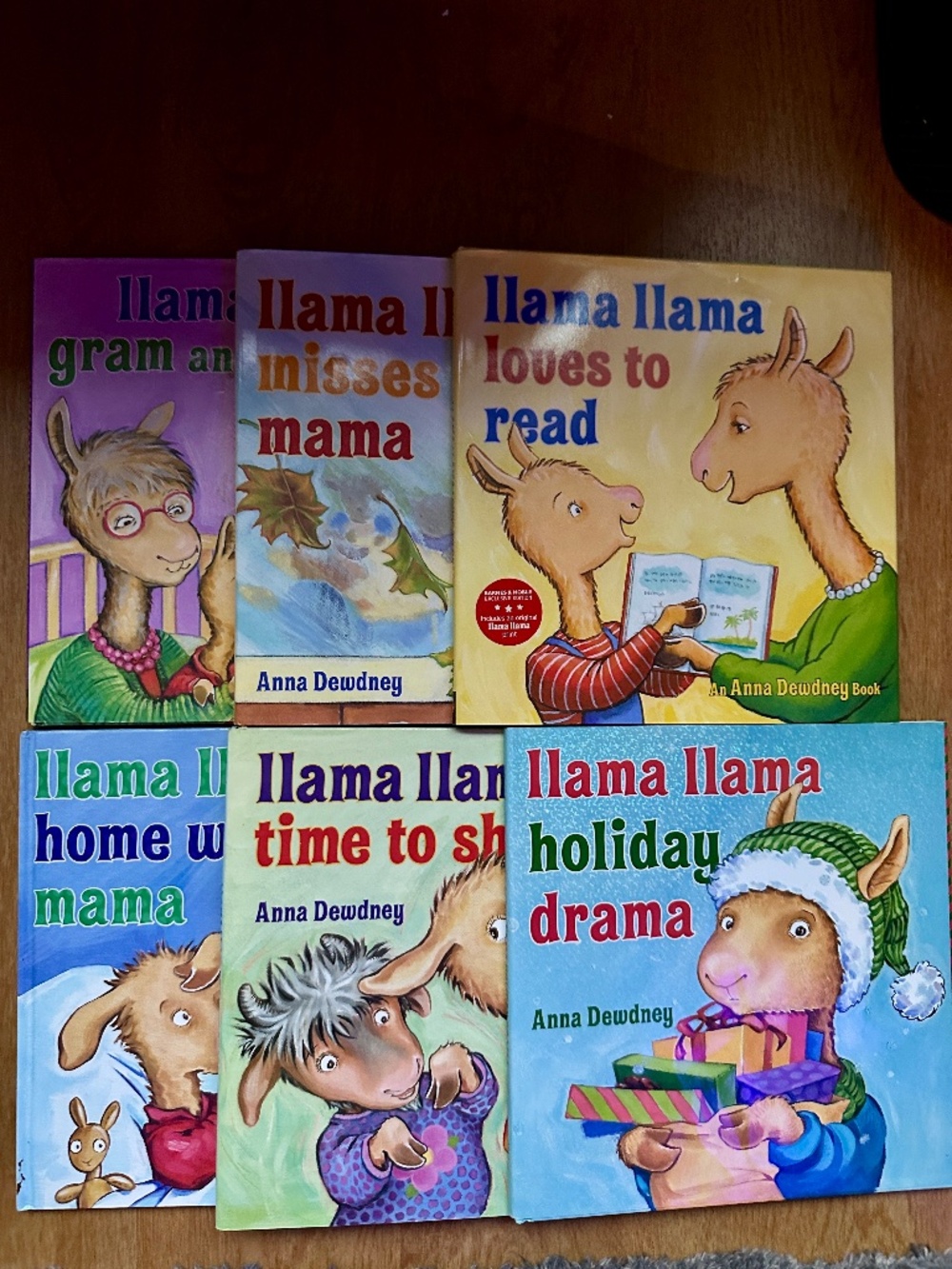 Llama Llama Hardcover Book Lot 6 Anna Dewdney + B&N Exclusive Print